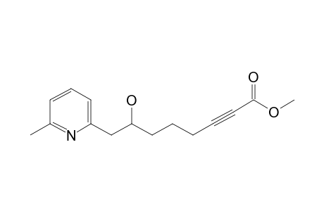 methyl 7-hydroxy-8-(6-methylpyridin-2-yl)oct-2-ynoate