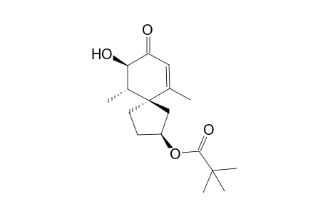 (2RS,5RS,9SR,10RS)-9-Hydroxy-6,10-dimethyl-2-pivaloyloxyspiro[4.5]dec-6-en-8-one