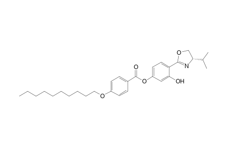 (4S)-4,5-Dihydro-2-[4'-(4"-decyloxy-benzoyloxy)-2'-hydroxy-phenyl]-4-isopropyl-oxazole