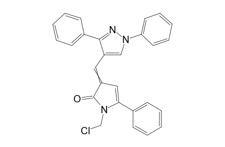1-(Chloromethyl)-3-((3-diphenyl-1H-pyrazol-4-yl)methylene)-5-phenyl-1H-pyrrol-2(3H)-one