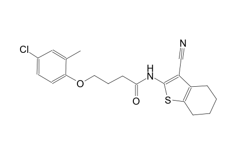 4-(4-chloro-2-methylphenoxy)-N-(3-cyano-4,5,6,7-tetrahydro-1-benzothien-2-yl)butanamide