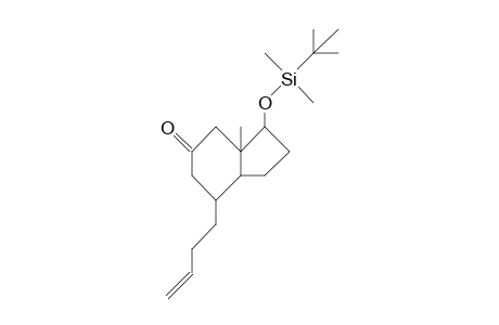 2-(3-Butenyl)-6-methyl-7-(T-butyl-dimethyl-siloxy)-trans-bicyclo(4.3.0)nonan-4-one