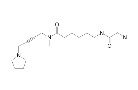 6-Aminohexanamide, N-methyl-N-[4-(1-pyrrolidinyl)-2-butynyl]-N'-aminoacetyl-