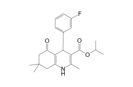 4-(3-fluorophenyl)-2,7,7-trimethyl-5-oxo-1,4,6,8-tetrahydroquinoline-3-carboxylic acid propan-2-yl ester