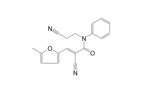 2-propenamide, 2-cyano-N-(2-cyanoethyl)-3-(5-methyl-2-furanyl)-N-phenyl-, (2E)-