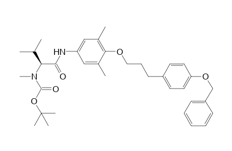 (S)-(-)-N-(tert-Butoxycarbonyl)-N-methyl-N-[1-[N'-[3-(4-benzyloxyphenyl)propyl]-3,5-dimethylphenylamino]-1-oxo-3-methylbut-2-yl]amide