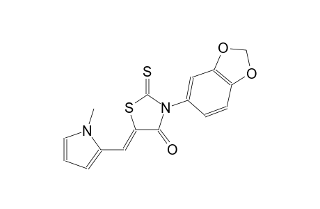 (5Z)-3-(1,3-benzodioxol-5-yl)-5-[(1-methyl-1H-pyrrol-2-yl)methylene]-2-thioxo-1,3-thiazolidin-4-one