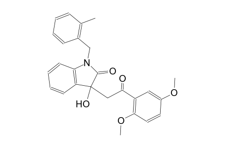 3-[2-(2,5-dimethoxyphenyl)-2-oxoethyl]-3-hydroxy-1-(2-methylbenzyl)-1,3-dihydro-2H-indol-2-one