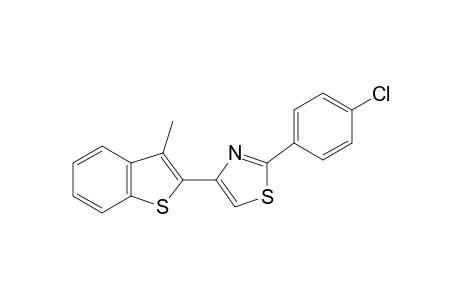 2-(p-chlorophenyl)-4-(3-methylbenzo[b]thien-2-yl)thiazole