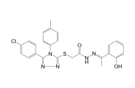 2-{[5-(4-chlorophenyl)-4-(4-methylphenyl)-4H-1,2,4-triazol-3-yl]sulfanyl}-N'-[(E)-1-(2-hydroxyphenyl)ethylidene]acetohydrazide