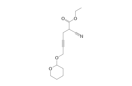 2-cyano-6-(2-oxanyloxy)-4-hexynoic acid ethyl ester