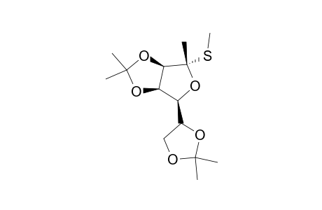 S-METHYL-1-DEOXY-3,4:6,7-DI-O-ISOPROPYLIDENE-2-THIO-ALPHA-D-MANNO-HEPT-2-ULOFURANOSIDE