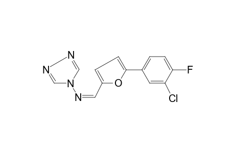 [5-(3-Chloro-4-fluoro-phenyl)-furan-2-ylmethylene]-[1,2,4]triazol-4-yl-amine