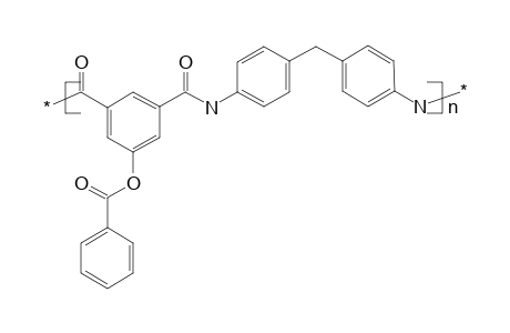 Poly[p-methylenedianiline-5-(benzoyloxy)isophthaloyl]