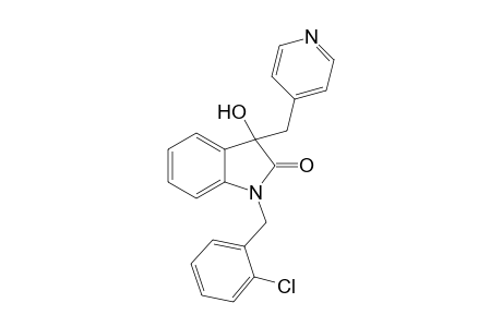 2H-Indol-2-one, 1-[(2-chlorophenyl)methyl]-1,3-dihydro-3-hydroxy-3-(4-pyridinylmethyl)-