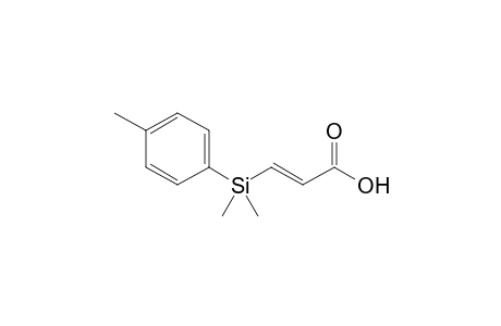3-[Dimethyl(p-methylphenyl)silyl]-propenoic Acid