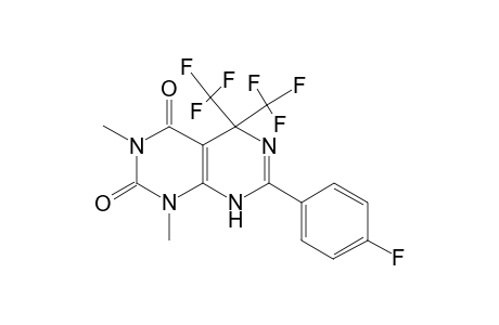 7-(4-Fluoro-phenyl)-1,3-dimethyl-5,5-bis-trifluoromethyl-5,8-dihydro-1H-pyrimido[4,5-d]pyrimidine-2,4-dione