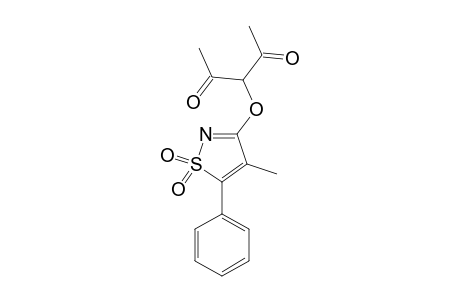 3-DI-(ACETYL)-METHOXY-5-METHYL-4-PHENYL-1,2-ISOTHIAZOLE-1,1-DIOXIDE