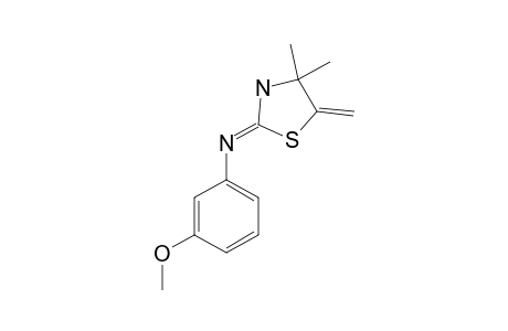 4,4-dimethyl-2-[(m-methoxyphenyl)imino]-5-methylenethiazolidine