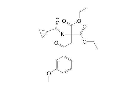DIETHYL-2-[2-(3-METHOXYPHENYL)-2-OXOETHYL]-CYCLOPROPANECARBOXAMIDO-MALONATE