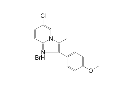4-(6-chloro-3-methylimidazo[1,2-a]pyridin-2-yl)phenyl methyl ether hydrobromide