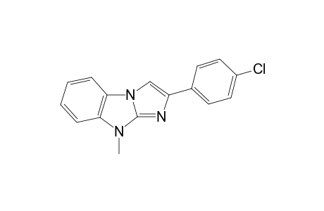 9H-Imidazo[1,2-a]benzimidazole, 2-(4-chlorophenyl)-9-methyl-