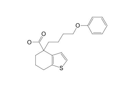 4,5,6,7-TETRAHYDRO-4-(4-PHENOXYBUT-1-YL)-4-BENZO-[B]-THIOPHENCARBOXYLIC-ACID