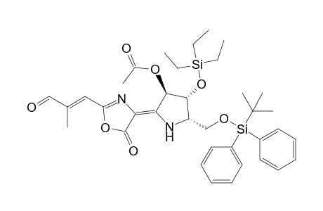 4-[(3R,4R,5S)-3-Acetoxy-5-(tert-butyldiphenylsiloxy)methyl-4-(triethylsiloxy)pyrrolidin-2-ylidene]-2-(2-formyl-1-propenyl)-4H-oxazol-5-one