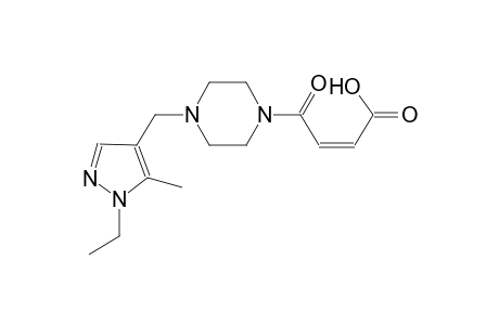 2-butenoic acid, 4-[4-[(1-ethyl-5-methyl-1H-pyrazol-4-yl)methyl]-1-piperazinyl]-4-oxo-, (2Z)-