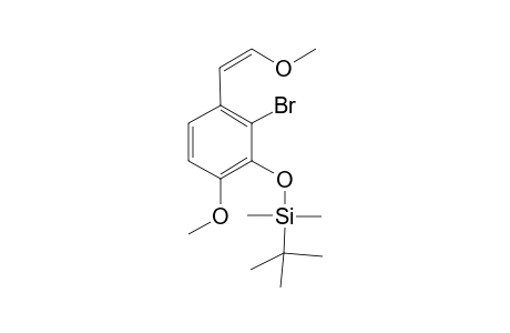 (E) and (Z)-1-(2-Bromo-3-(tert-butyldimethylsilyloxy)-4-methoxyphenyl)-2-methoxyethene