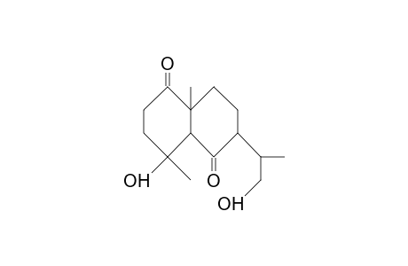 4b,12-Dihydroxy-eudesm-11(R)-ane-1,6-dione