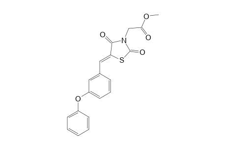 2-[(5Z)-2,4-diketo-5-[3-(phenoxy)benzylidene]thiazolidin-3-yl]acetic acid methyl ester