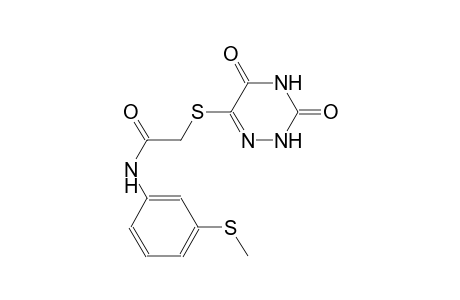 acetamide, N-[3-(methylthio)phenyl]-2-[(2,3,4,5-tetrahydro-3,5-dioxo-1,2,4-triazin-6-yl)thio]-