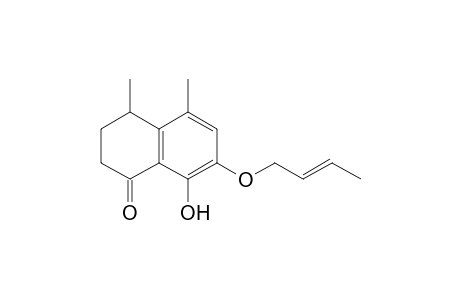 1(2H)-Naphthalenone, 7-(2-butenyloxy)-3,4-dihydro-8-hydroxy-4,5-dimethyl-, (.+-.)-