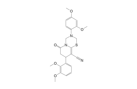 2H,6H-pyrido[2,1-b][1,3,5]thiadiazine-9-carbonitrile, 8-(2,3-dimethoxyphenyl)-3-(2,4-dimethoxyphenyl)-3,4,7,8-tetrahydro-6-oxo-