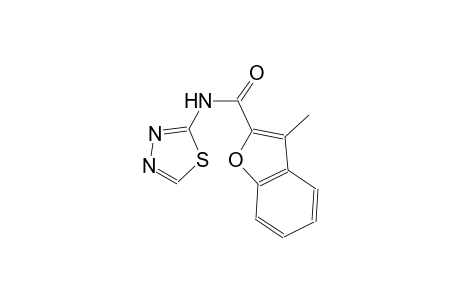3-methyl-N-(1,3,4-thiadiazol-2-yl)-1-benzofuran-2-carboxamide