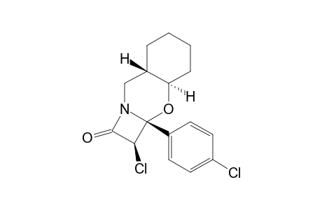 2-R-CHLORO-2A-C-p-CHLOROPHENYL-2,2A,3A-C,4,5,6,7,7A-T-OCTAHYDRO-1H,4H-ACETO-[2,1-B]-[1,3]-BENZOXAZIN-1-ONE