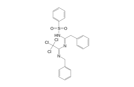 N'-Benzyl-2,2,2-trichloro-N-[2-phenyl-1-(phenylsulfonamido)ethylidene]acetimidamide