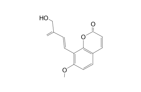 7-Methoxy-8-[(1E)-3-methylolbuta-1,3-dienyl]coumarin