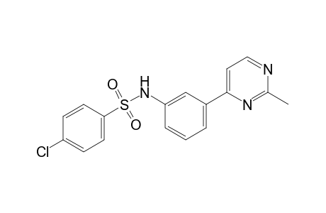 4-chloro-3'-(2-methyl-4-pyrimidinyl)benzenesulfonanilide