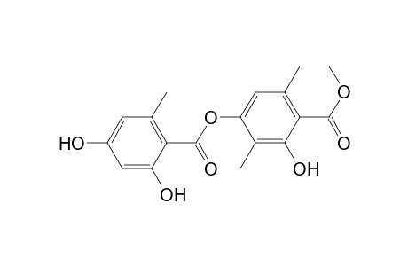 Benzoic acid, 4-[(2,4-dihydroxy-6-methylbenzoyl)oxy]-2-hydroxy-3,6-dimethyl-, methyl ester