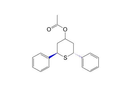 trans-2,6-Diphenyltetrahydrothiopyran-4-ol, acetate