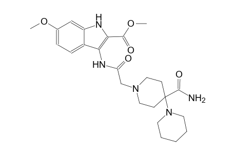 methyl 3-(2-(4'-carbamoyl-[1,4'-bipiperidin]-1'-yl)acetamido)-6-methoxy-1H-indole-2-carboxylate