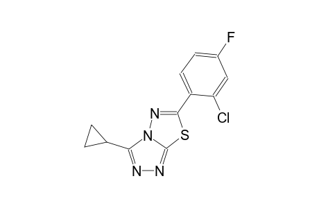 [1,2,4]triazolo[3,4-b][1,3,4]thiadiazole, 6-(2-chloro-4-fluorophenyl)-3-cyclopropyl-