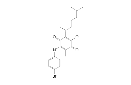 2-(1,5-DIMETHYL-4-HEXENYL)-3-HYDROXY-5-METHYL-6-[(4'-BROMOPHENYL)-AMINE]-1,4-BENZOQUINONE