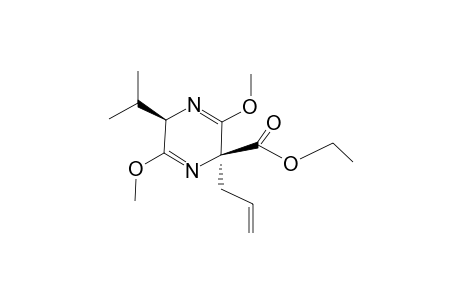 (2R,5S)-5-Allyl-2,5-dihydro-3,6-dimethoxy-5-ethoxycarbonyl-2-isopropylpyrazine