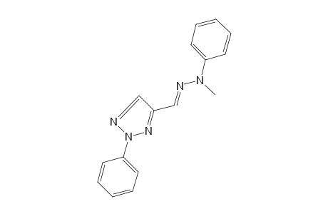 2-PHENYL-2H-1,2,3-TRIAZOLE-4-CARBOXALDEHYDE, METHYLPHENYLHYDRAZONE
