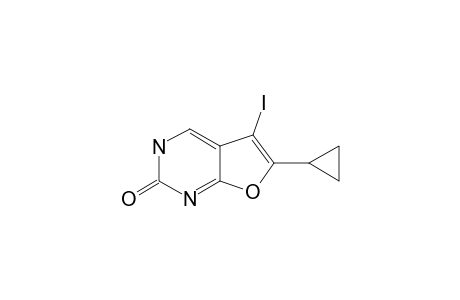 5-IODO-6-CYCLOPROPYL-2,3-DIHYDROFURO-[2,3-D]-PYRIMIDIN-2-ONE
