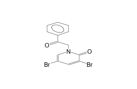 1-BENZOYLMETHYL-3,5-DIBROMO-1,2-DIHYDRO-2-PYRIDONE