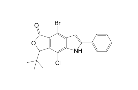 4-Bromo-7-tert-butyl-8-chloro-2-phenyl-1,7-dihydro-5H-furo[3,4-f]indol-5-one
